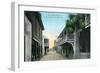 St. Augustine, Florida - St. George Street Scene-Lantern Press-Framed Art Print