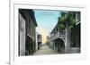 St. Augustine, Florida - St. George Street Scene-Lantern Press-Framed Premium Giclee Print