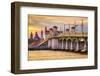 St. Augustine, Florida, USA City Skyline and Bridge of Lions.-SeanPavonePhoto-Framed Photographic Print