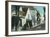 St. Augustine, Florida - View Down Charlotte Street-Lantern Press-Framed Art Print