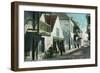 St. Augustine, Florida - View Down Charlotte Street-Lantern Press-Framed Art Print