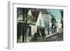 St. Augustine, Florida - View Down Charlotte Street-Lantern Press-Framed Art Print