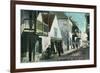 St. Augustine, Florida - View Down Charlotte Street-Lantern Press-Framed Premium Giclee Print