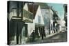 St. Augustine, Florida - View Down Charlotte Street-Lantern Press-Stretched Canvas