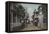 St. Augustine, Florida - View of St. George St. No.1-Lantern Press-Framed Stretched Canvas