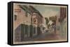 St. Augustine, Florida - View of St. George St. No.2-Lantern Press-Framed Stretched Canvas