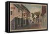 St. Augustine, Florida - View of St. George St. No.2-Lantern Press-Framed Stretched Canvas