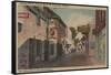 St. Augustine, Florida - View of St. George St. No.2-Lantern Press-Framed Stretched Canvas