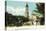 St. Augustine, Florida - View of the Cathedral from the Plaza-Lantern Press-Stretched Canvas