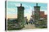 St. Augustine, Florida - View of the City Gates-Lantern Press-Stretched Canvas