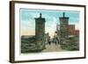 St. Augustine, Florida - View of the City Gates-Lantern Press-Framed Art Print