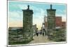St. Augustine, Florida - View of the City Gates-Lantern Press-Mounted Art Print