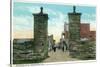 St. Augustine, Florida - View of the City Gates-Lantern Press-Stretched Canvas