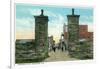 St. Augustine, Florida - View of the City Gates-Lantern Press-Framed Art Print