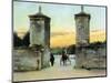 St. Augustine, Florida - View of the Old City Gate-Lantern Press-Mounted Art Print
