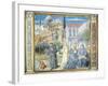 St. Augustine Giving Rule to Monks and Talking to Child Jesus About Holy Trinity-Benozzo Gozzoli-Framed Giclee Print