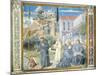 St. Augustine Giving Rule to Monks and Talking to Child Jesus About Holy Trinity-Benozzo Gozzoli-Mounted Giclee Print