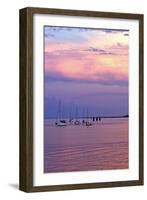 St. Augustine Harbor Sunset 4-Alan Hausenflock-Framed Photographic Print