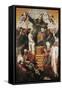 St Augustine in Glory Disputing with Heretics-Marco Cardisco-Framed Stretched Canvas