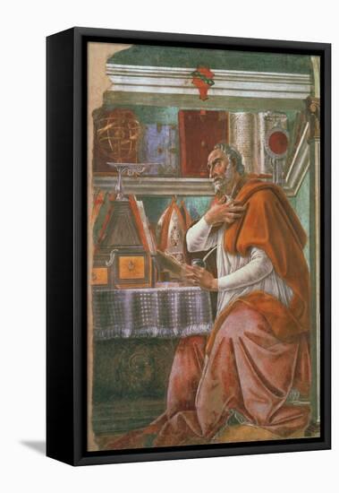 St.Augustine in His Cell, circa 1480-Sandro Botticelli-Framed Stretched Canvas