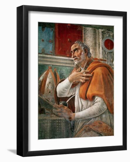 St. Augustine in His Cell, circa 1480-Sandro Botticelli-Framed Giclee Print