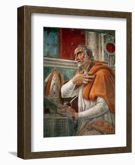 St. Augustine in His Cell, circa 1480-Sandro Botticelli-Framed Giclee Print