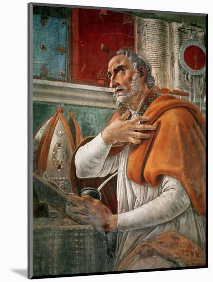 St. Augustine in His Cell, circa 1480-Sandro Botticelli-Mounted Giclee Print