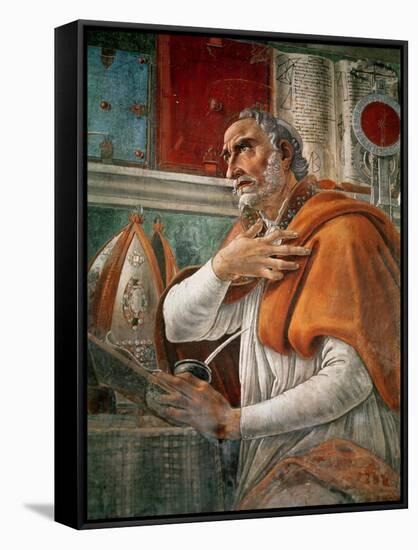 St. Augustine in His Cell, circa 1480-Sandro Botticelli-Framed Stretched Canvas