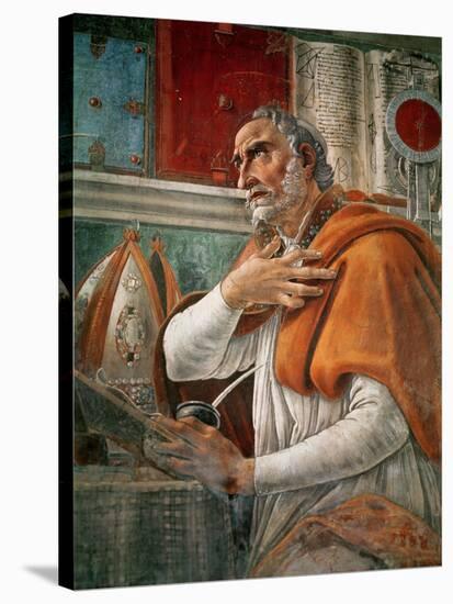 St. Augustine in His Cell, circa 1480-Sandro Botticelli-Stretched Canvas