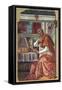 St Augustine in His Cell-Sandro Botticelli-Framed Stretched Canvas