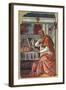 St Augustine in His Cell-Sandro Botticelli-Framed Giclee Print