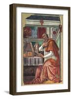 St Augustine in His Cell-Sandro Botticelli-Framed Giclee Print