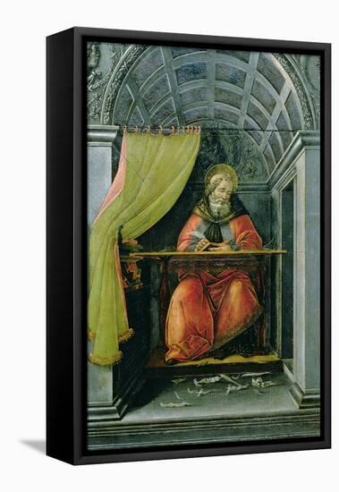 St.Augustine in His Cell-Sandro Botticelli-Framed Stretched Canvas