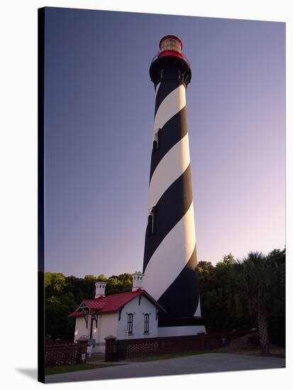 St Augustine Lighthouse Florida-George Oze-Stretched Canvas
