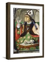 St Augustine of Hippo, 1460-Joos van Gent-Framed Giclee Print