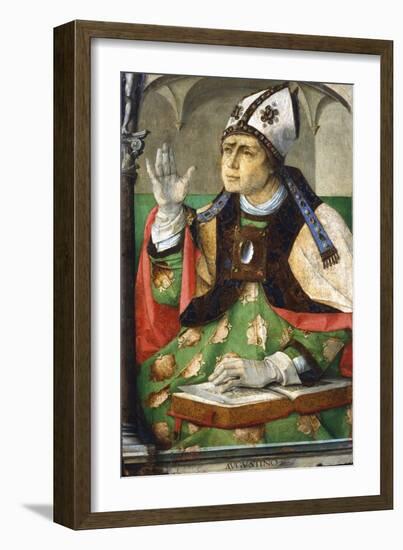 St Augustine of Hippo, 1460-Joos van Gent-Framed Giclee Print