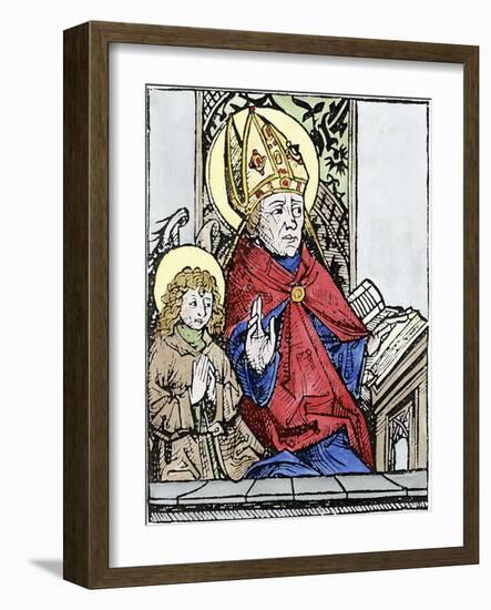 St Augustine of Hippo (350-43), 1493-null-Framed Giclee Print