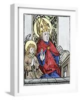 St Augustine of Hippo (350-43), 1493-null-Framed Giclee Print