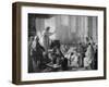 St. Augustine Preaching Before Valere, Bishop of Hippo-Carle van Loo-Framed Giclee Print