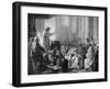 St. Augustine Preaching Before Valere, Bishop of Hippo-Carle van Loo-Framed Giclee Print