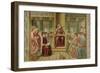St. Augustine Reading Rhetoric and Philosophy at the School of Rome-Benozzo Gozzoli-Framed Giclee Print