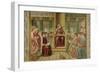 St. Augustine Reading Rhetoric and Philosophy at the School of Rome-Benozzo Gozzoli-Framed Giclee Print