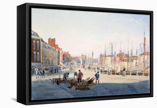 St Augustine's Parade, Bristol, C1810-Samuel Jackson-Framed Stretched Canvas