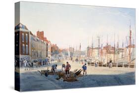 St Augustine's Parade, Bristol, C1810-Samuel Jackson-Stretched Canvas