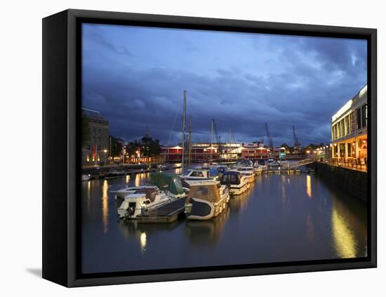 St. Augustine's Reach, Harbour, Bristol, England, United Kingdom, Europe-Rob Cousins-Framed Stretched Canvas