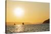 St. Augustine, sailboats on the horizon at sunrise, southern area, Madagascar, Africa-Christian Kober-Stretched Canvas