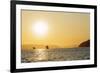 St. Augustine, sailboats on the horizon at sunrise, southern area, Madagascar, Africa-Christian Kober-Framed Photographic Print