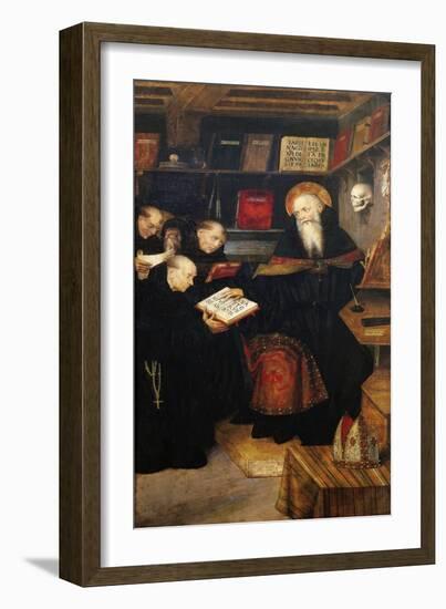 St Augustine Teaching Hermits-Defendente Ferrari-Framed Giclee Print