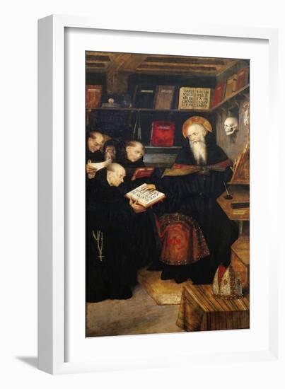 St Augustine Teaching Hermits-Defendente Ferrari-Framed Giclee Print