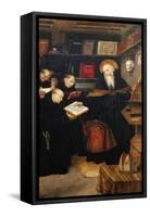 St Augustine Teaching Hermits-Defendente Ferrari-Framed Stretched Canvas